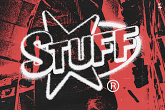 design grunge, distressed, sickness logo for band or brand