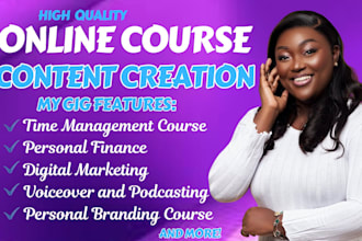 create online course content lesson plan and online course curriculum website