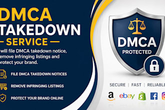 file dmca takedown notice, remove infringing listings and protect your brand