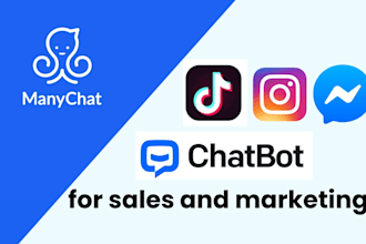 create chatbot for tiktok instagram facebook sales marketing