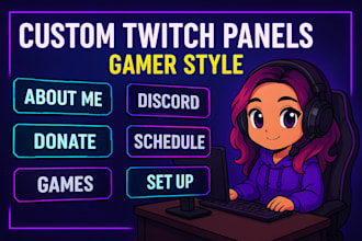 create awesome professional twitch panels
