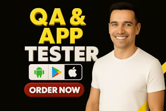12 testers for IOS and android app testing 20 testers for google play console