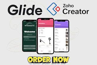 zoho creator glide app custom app development and mobile app on glide and zoho