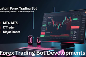 create custom forex trading bot for mt4, mt5, ctrader, or ninjatrader