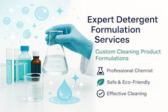 provide professional detergent formulation services for cleaning products