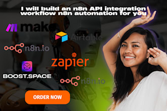 automate CRM business workflow with n8n, make com, zapier, boostspace, pipedream