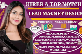 design robotics pdf lead magnet, brochure design, workbook, journal, planner