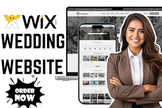design customized wix wedding website using wix