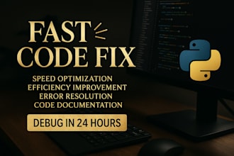 write python scripts, fix python code, and do any project