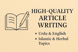 write islamic health or herbal articles in english and urdu