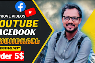 design best youtube and facebook thumbanil for you