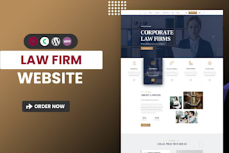 create wordpress website for lawyer, law firm, attorney, notery or, advocate