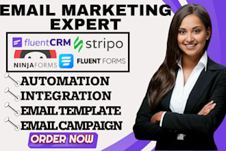 setup stripo fluent crm email marketing campaign ninja forms smtp fluent form
