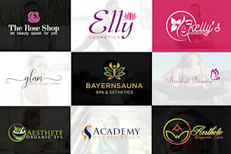 design cosmetic, beauty, fashion, spa and esthetics logo with in 10 hours