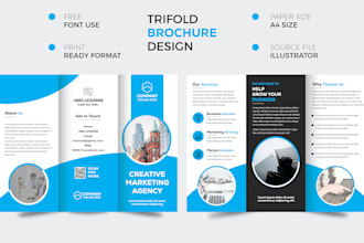 create modern brochure design for company marketing