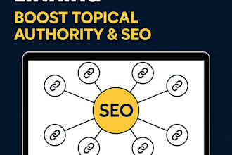 manually create smart internal links and topical authority maps for better SEO