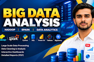 data analysis, big data analysis and data visualization