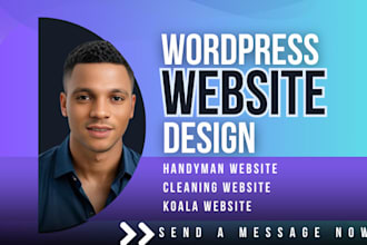 design handyman cleaning booking business website booking koala website design