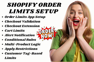 setup shopify order limits minmaxify avada ruffruff pareto mincart madgic puco
