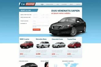 design a car rental website