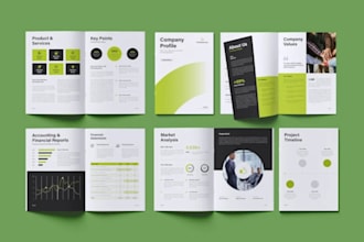 do design your brochure, annual report, company profile and white paper