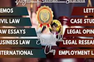 do business law, law,essay, legal research and memo in 24 hrs