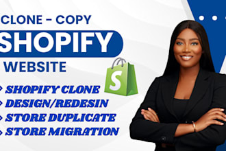 design, clone, duplicate shopify store or website with custom landing pages