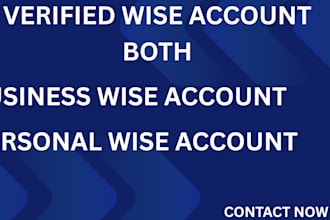 create personal wise and business wise account
