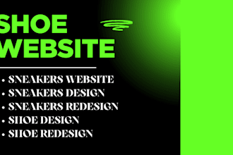 design shoe website sneakers website