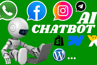 build agent chatbot ai gpt, facebook whatsapp, customer service, collect leads