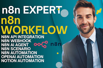 setup n8n workflow n8n automation n8n webhook n8n api integration n8n expert