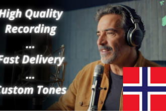 do a clear and natural norwegian voiceover
