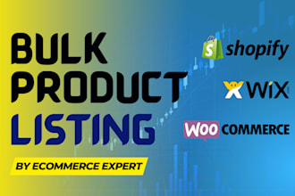 bulk product import for shopify woocommerce wix SEO titles tags variants
