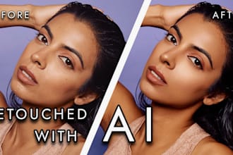 professionally retouch and enhance your headshots with ai technology