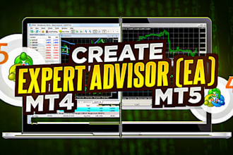 develop custom mt4 mt5 expert advisor eas and forex trading robot, mql4 mql5
