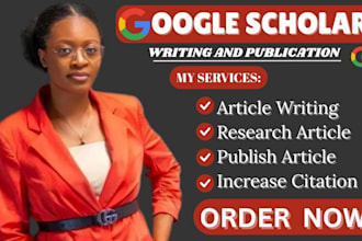 write and publish research article on google scholar journal, increase citation