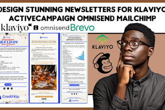 design stunning newsletters for klaviyo activecampaign omnisend mailchimp brevo