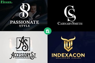 do modern monogram luxury fashion clothing brand logo design