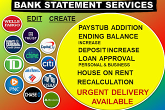 reconcile bank statement PDF to editable format