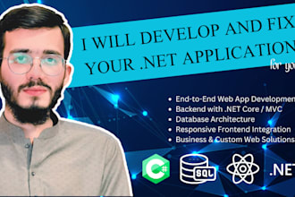 build your asp net core application using csharp sql server