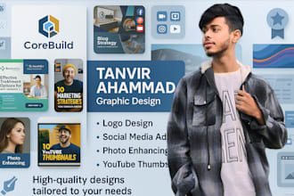 be your graphic designer for all types of creative visual content