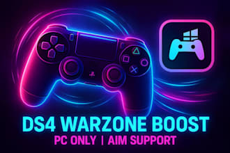 create a custom ds4 profile to boost aim assist in warzone