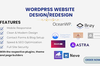build a fast, secure, SEO wordpress site with astra, elementor and rank math