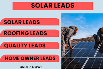 provide solar leads, havc solar, logo solar website, roofing leads, quality lead