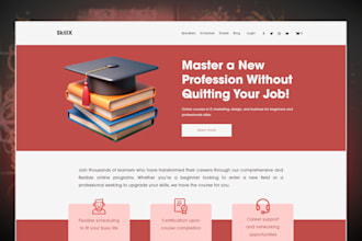 design a professional website for squarespace in figma