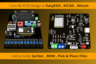 make pcb design and schematic in easyeda kicad and altium