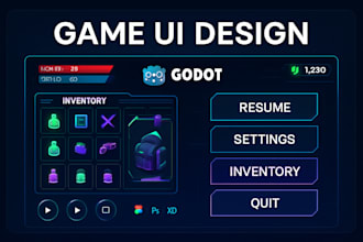 design godot game UI design godot UI game UI system godot interface godot UI UX