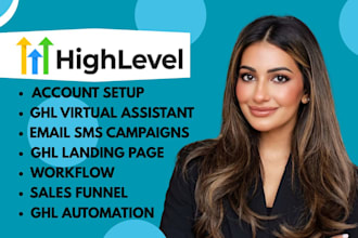 gohighlevel landing page ghl sales funnel virtual assistant chatbot a2p twilio
