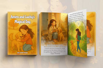 design professional children story book illustration and cover art
