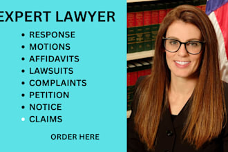 draft and review legal contracts, agreements, divorce, lawsuits motions policies